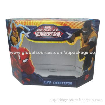 Carton box in beautiful shape, with transparent window and quality printing